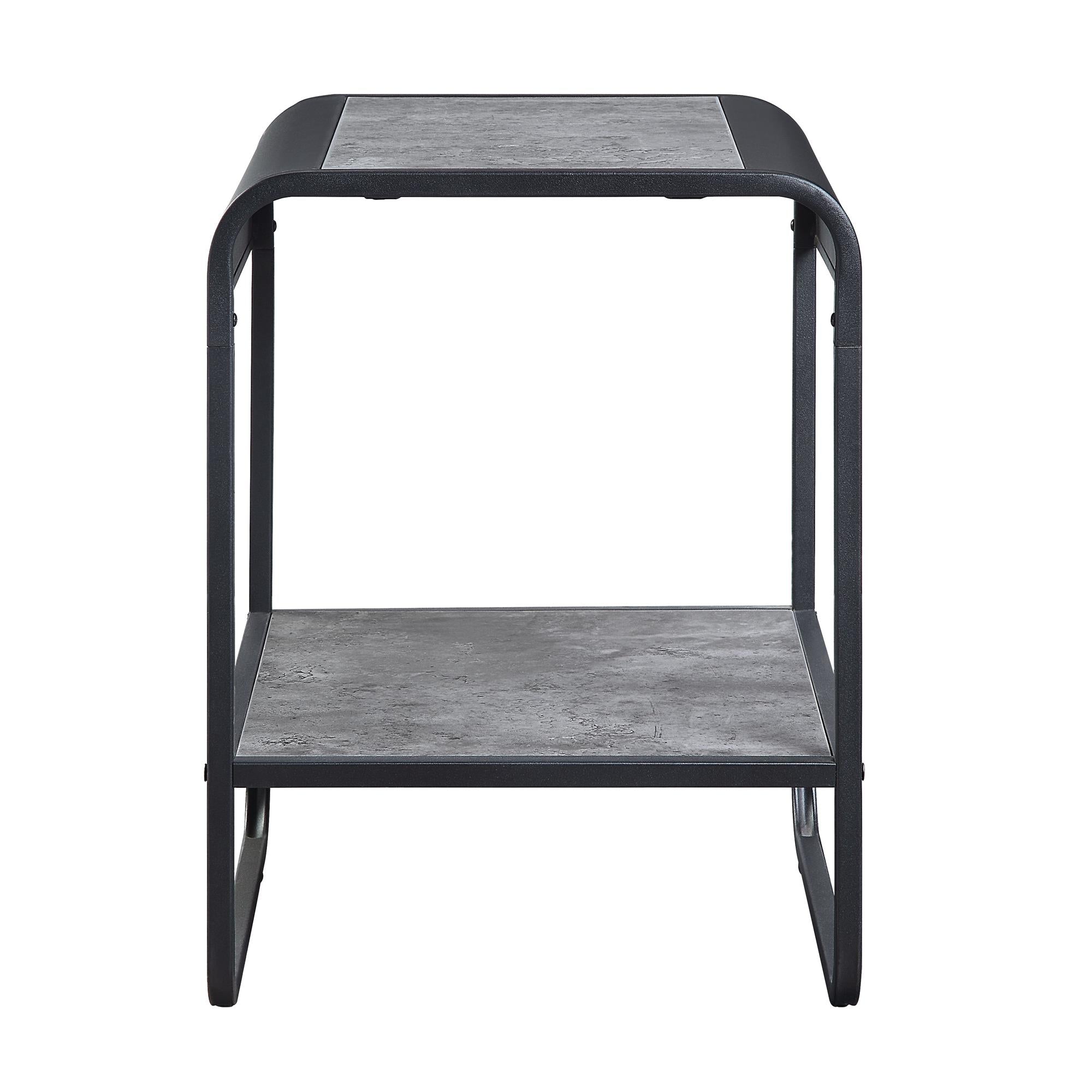 Raziela End Table LowProfile Design with 1 Shelf RealRooms