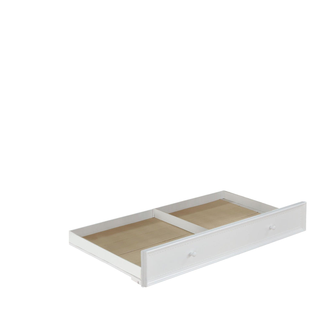 Polly Twin Sized Trundle Bed or Storage Drawer - White