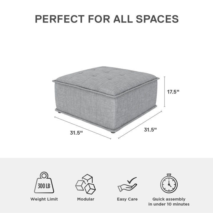 Darcy Ottoman for Modular Sectional Sofa - Gray