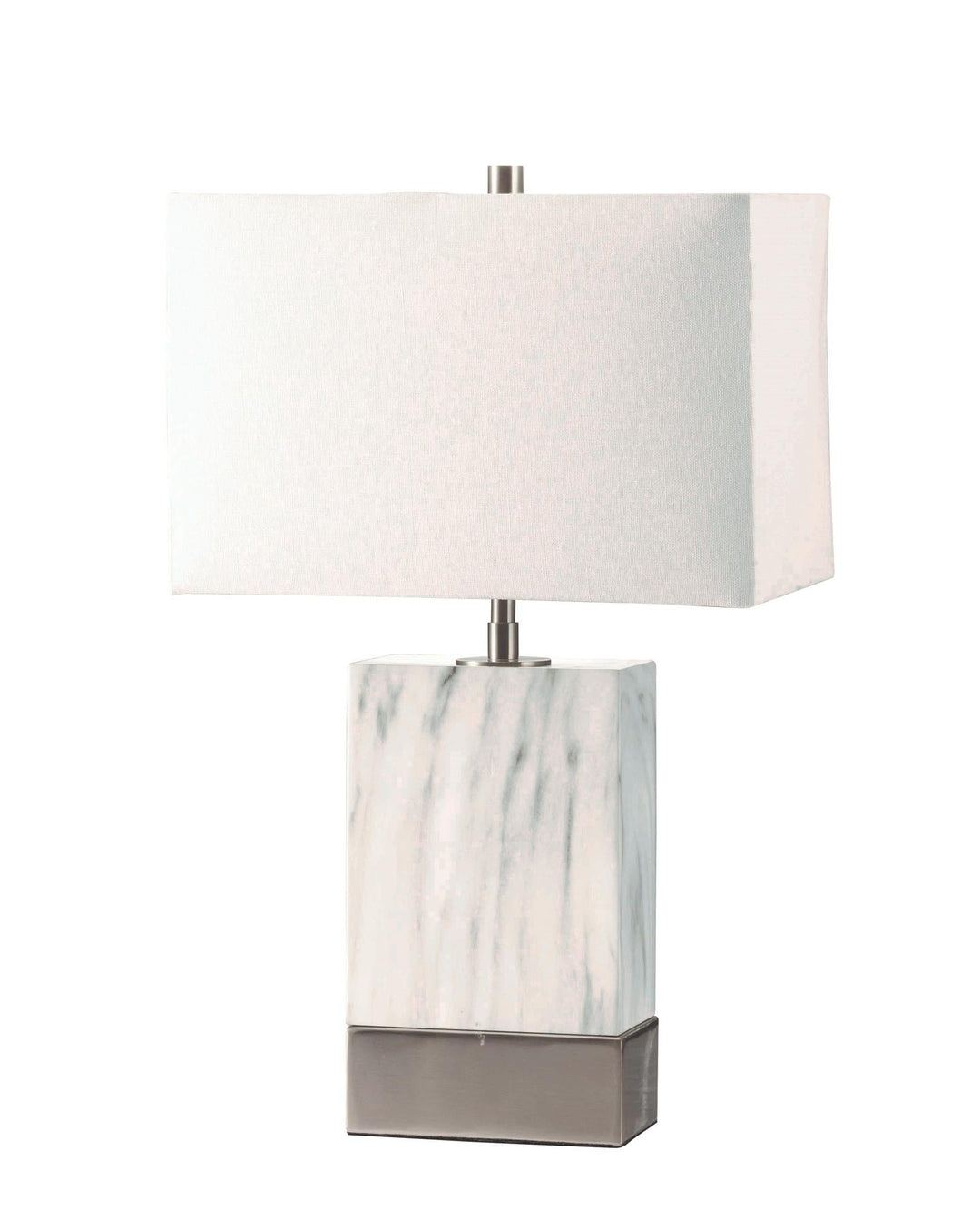 Libe Contemporary Table Lamp with Rectangular Base - N/A