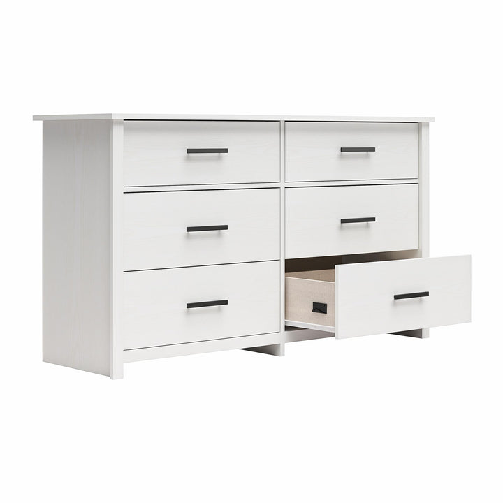 Brookshore Wide 6-Drawer Dresser - White - 6 Drawer