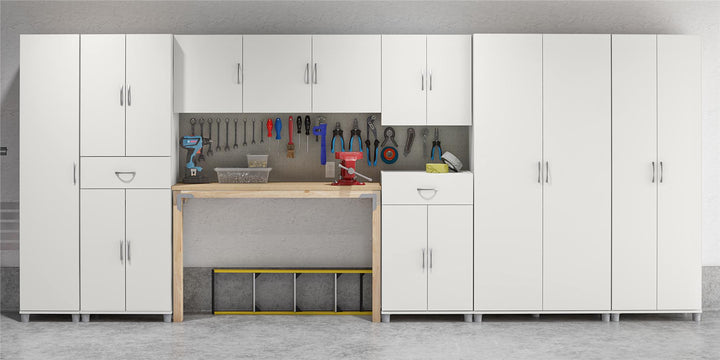 Basin 23.5 Inch Closed Storage Cabinet - White