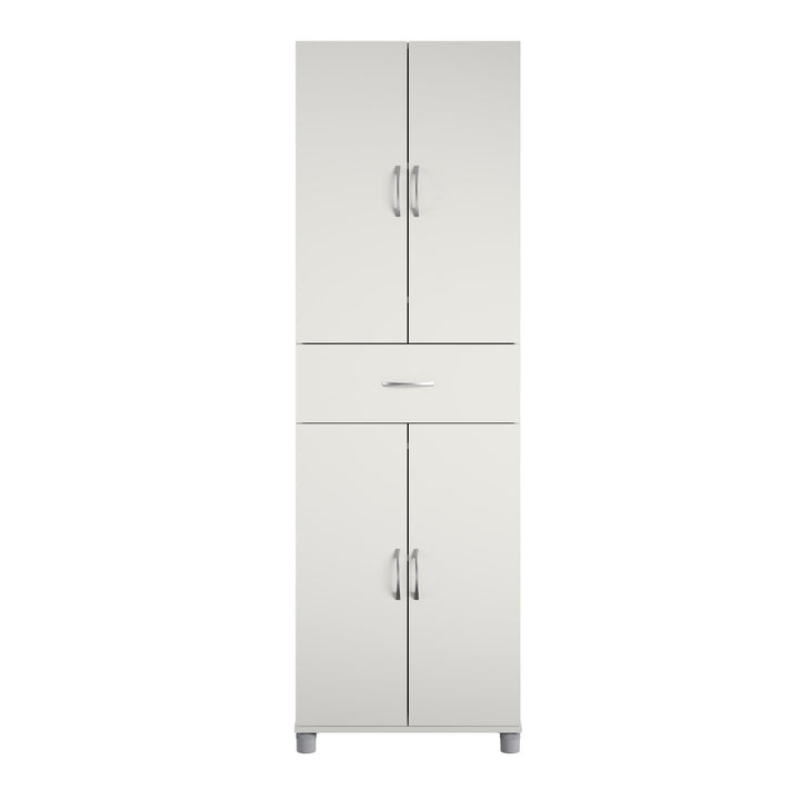 Basin 23.5 Inch Closed Storage Cabinet - White