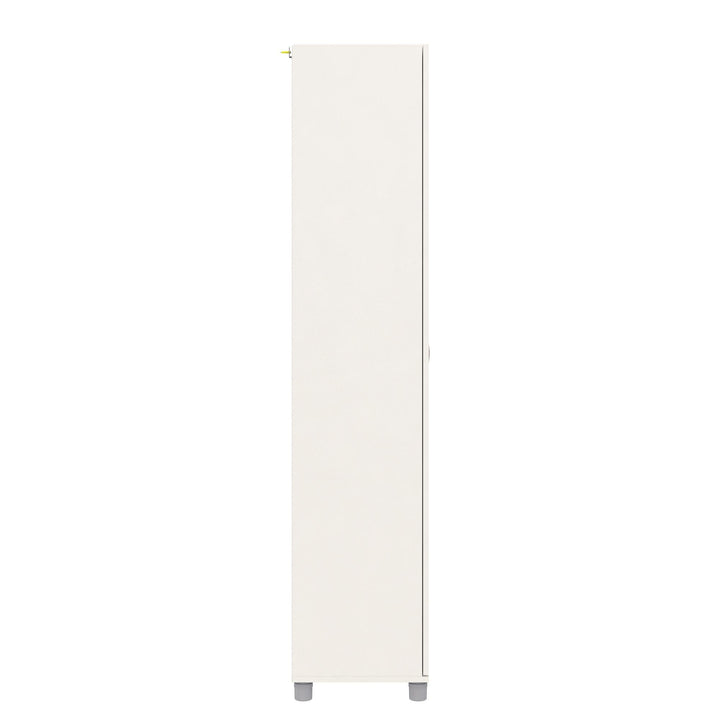 Basin 16 Inch Closed Door Utility Storage Cabinet - White