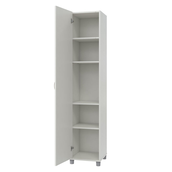 Basin 16 Inch Closed Door Utility Storage Cabinet - White