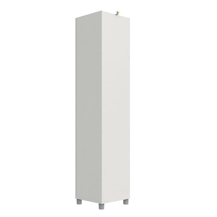 Basin 16 Inch Closed Door Utility Storage Cabinet - White