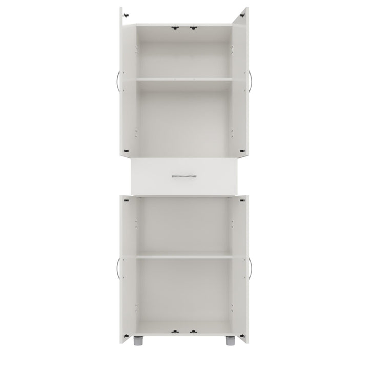 Basin 23.5 Inch Closed Storage Cabinet - White