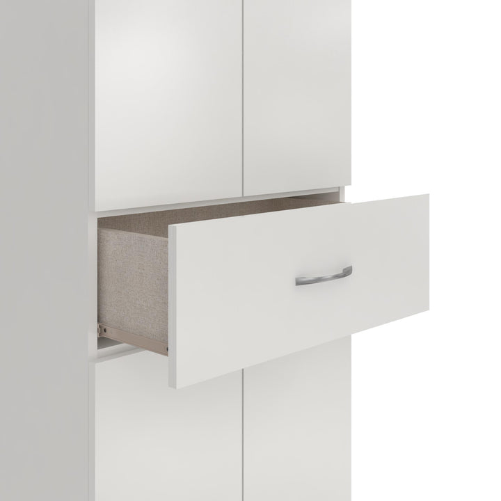 Basin 23.5 Inch Closed Storage Cabinet - White