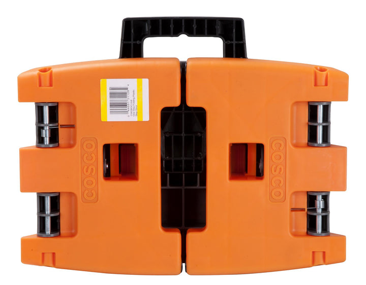 1 Step Plastic Folding Step Stool with 300 lb Weight Capacity - Orange