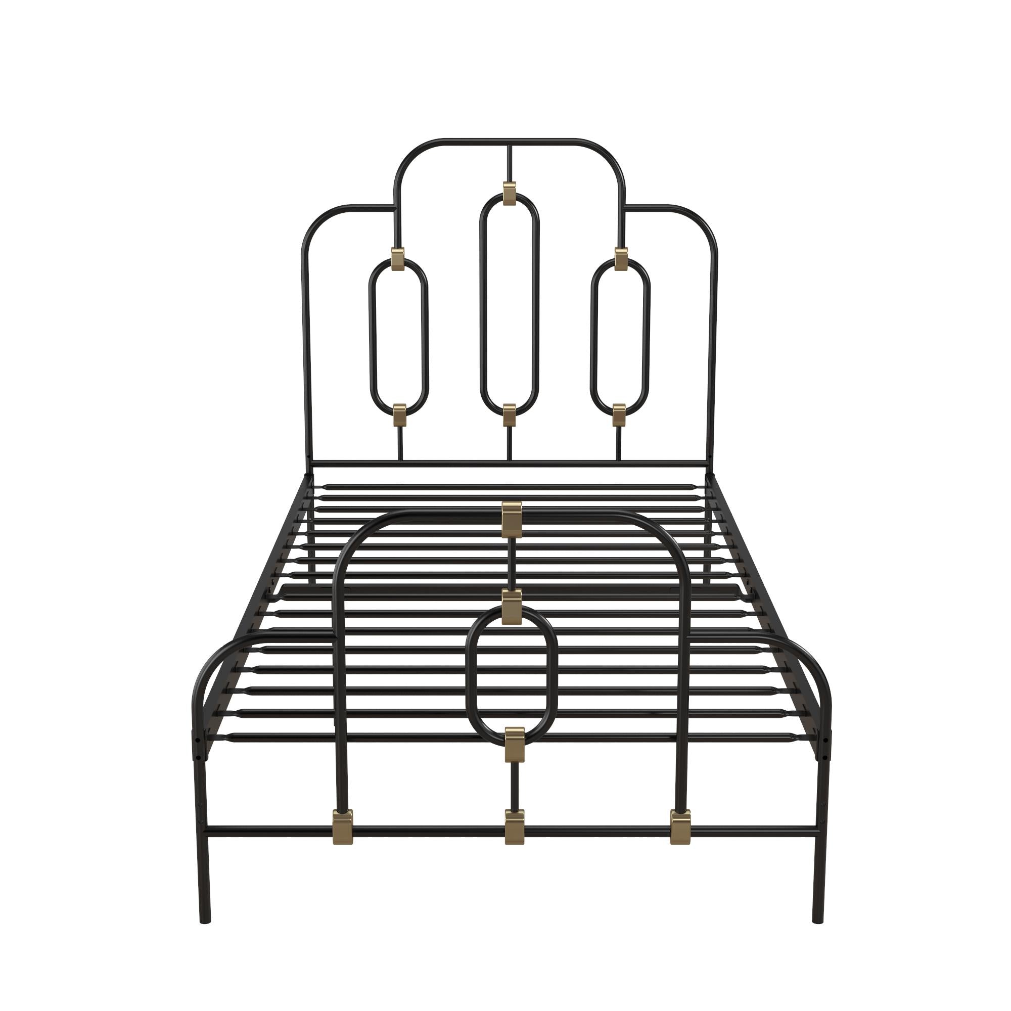 Novogratz black metal bed sales