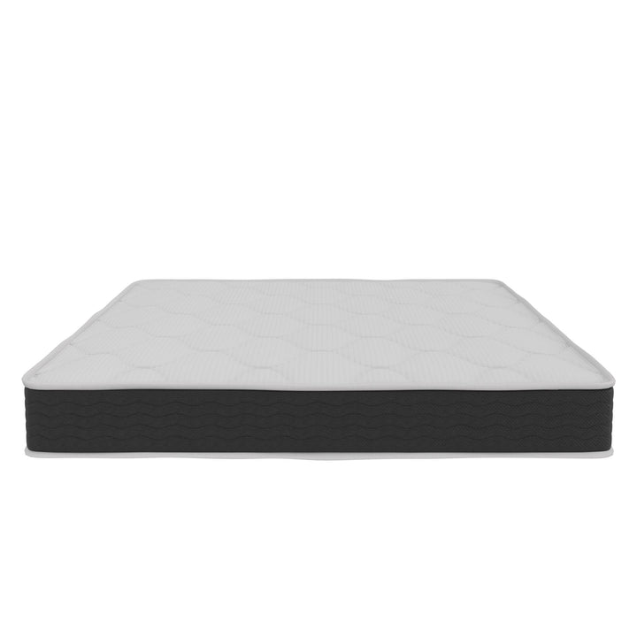 Vitality 8 Inch Encased Coil with Charcoal Infused Memory Foam Hybrid Mattress - White - Queen