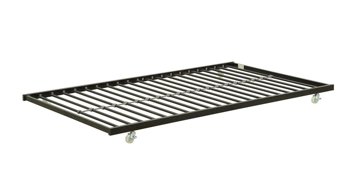 Universal Metal Trundle for Daybeds with Slats (Trundle Only) - Black - Twin