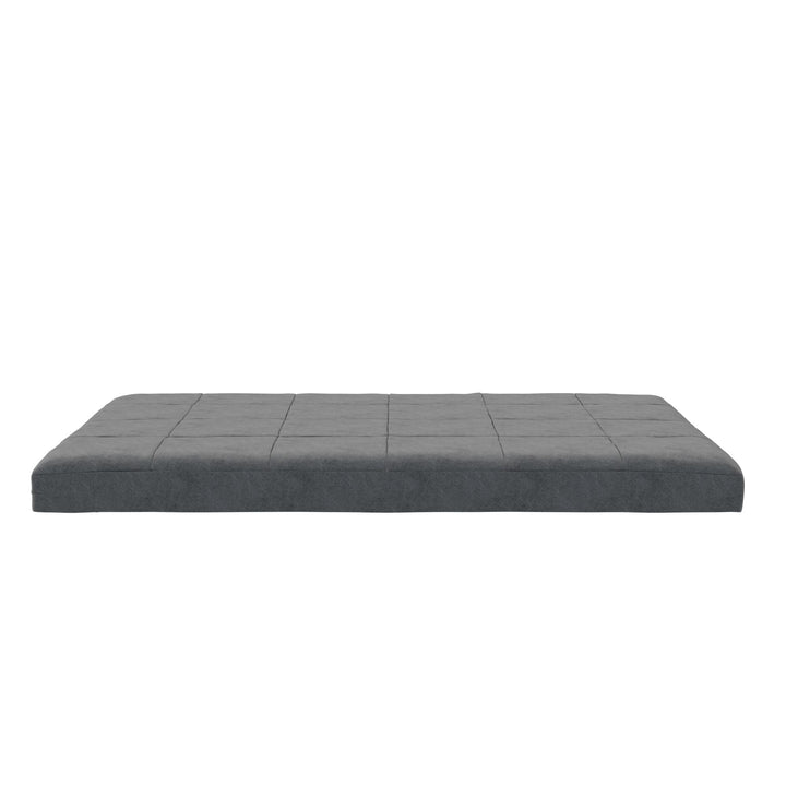 Willow 6 Inch Full Size Quilted Microfiber Futon Mattress - Gray - Full