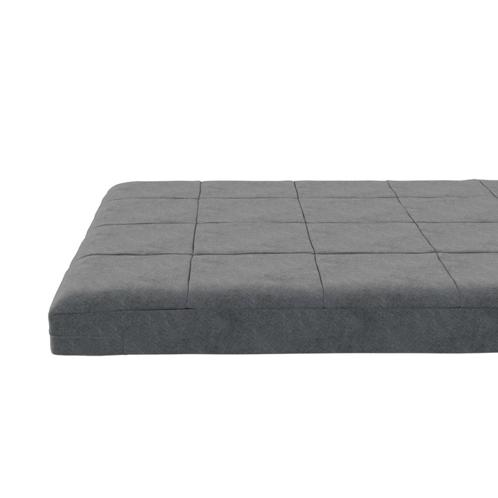Willow 6 Inch Full Size Quilted Microfiber Futon Mattress - Gray - Full