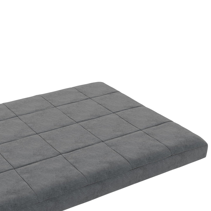 Willow 6 Inch Full Size Quilted Microfiber Futon Mattress - Gray - Full