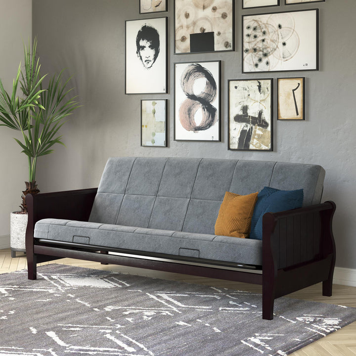 Soren 6 Inch Quilted Microfiber Futon Mattress - Gray - Full