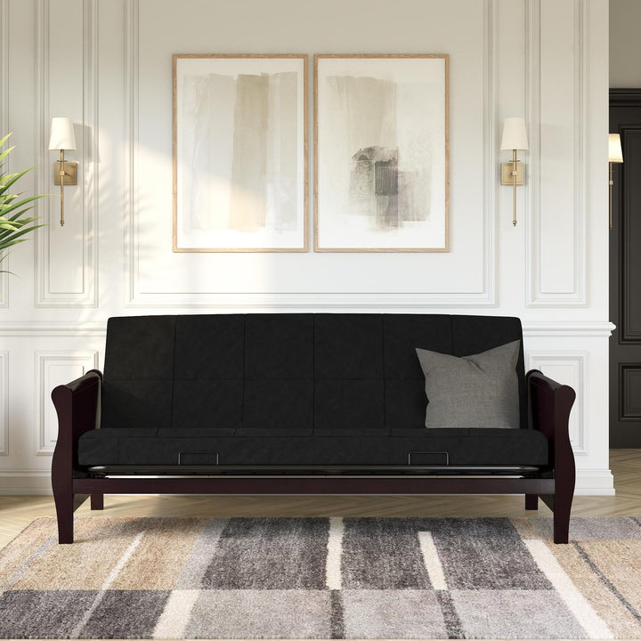 Lexi 6 Inch Quilted Futon Mattress - Black - Full