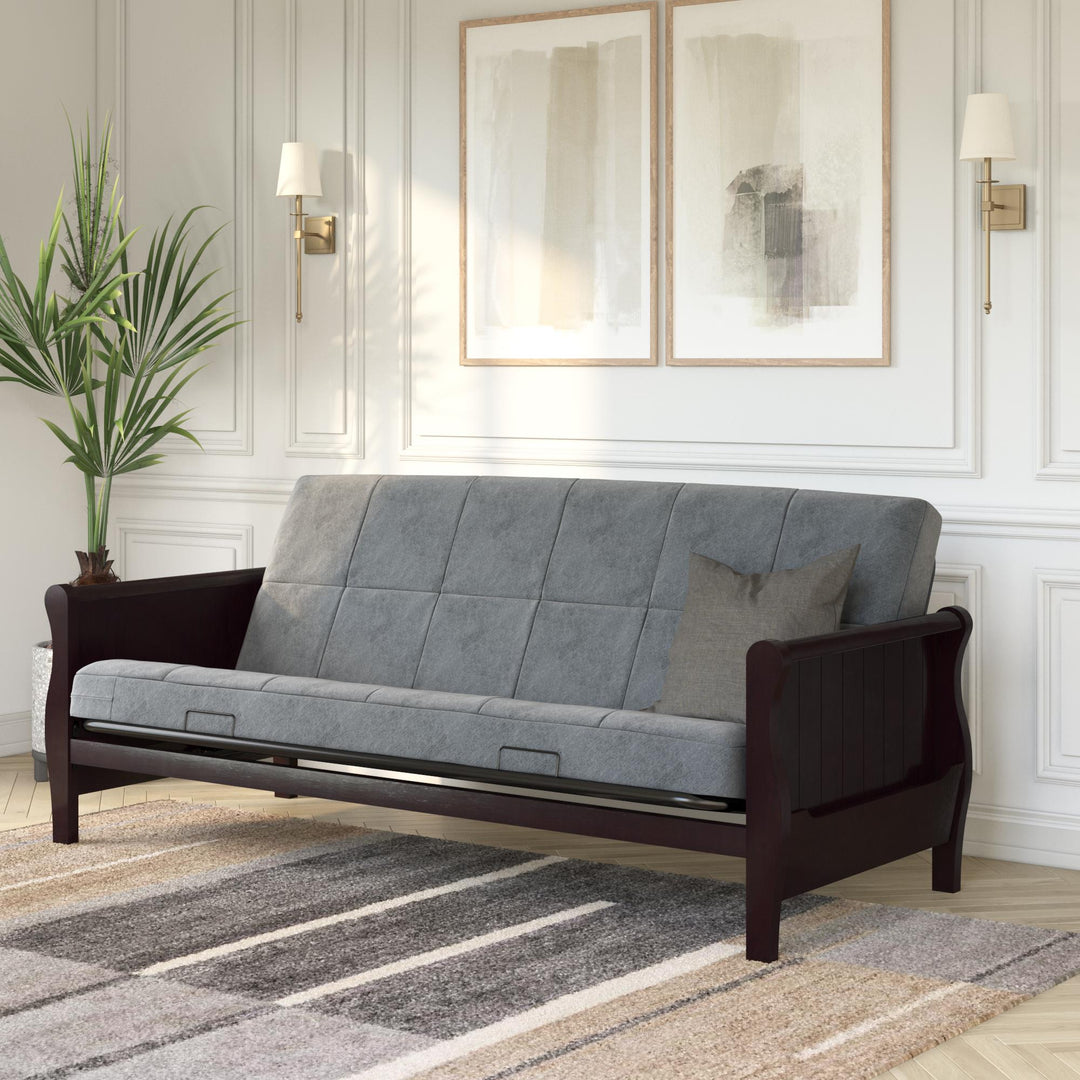Lexi 6 Inch Quilted Futon Mattress - Gray - Full