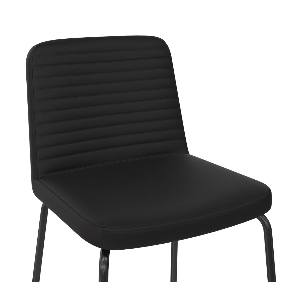 Wynn Armless Dining Chair - Black - Set of 2