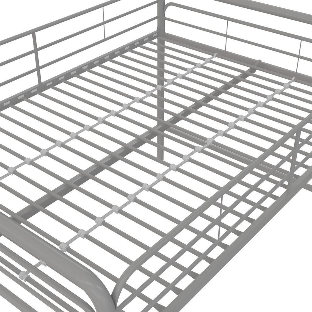 Jett Junior Design Full Metal Loft Bed -  Silver  -  Full