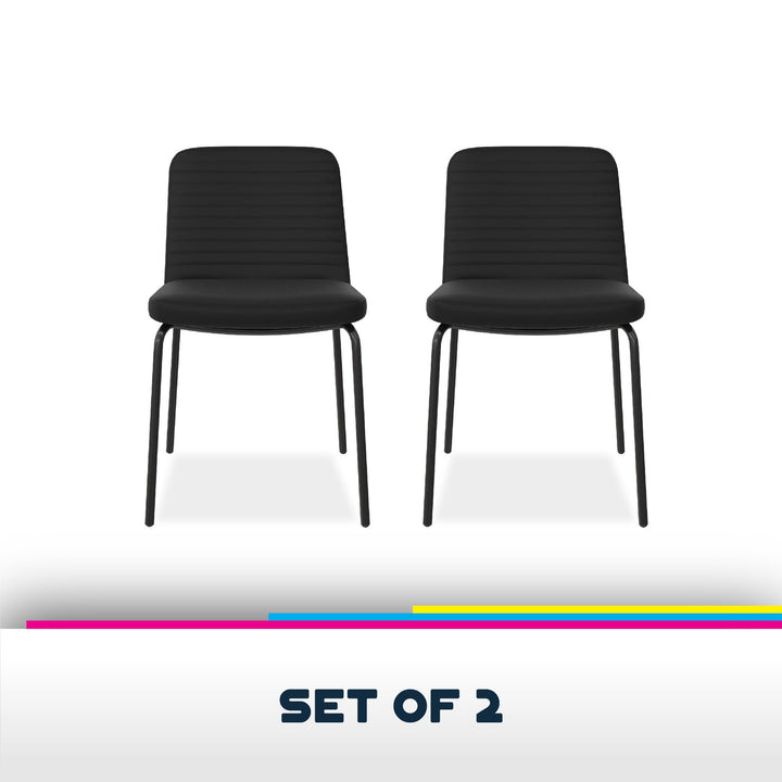 Wynn Armless Dining Chair - Black - Set of 2