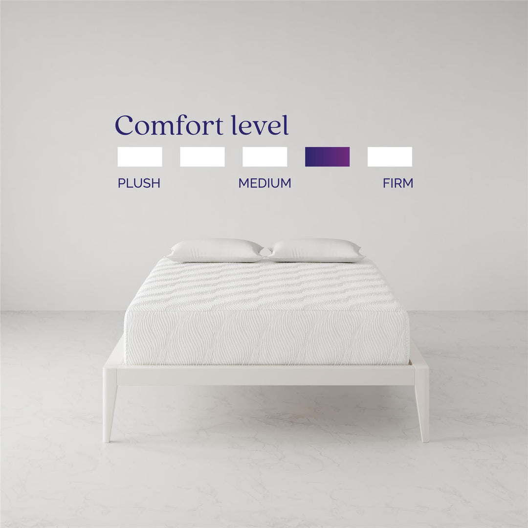 Memoir 12 Inch Memory Foam Mattress Relieves Pressure Points - White - Full