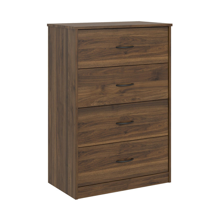 Rory chest of drawers in sleek design by Ameriwood - Florence Walnut