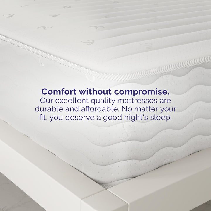 Contour 8 Inch Reversible Mattress with Independantly Encased Coils - White - Full
