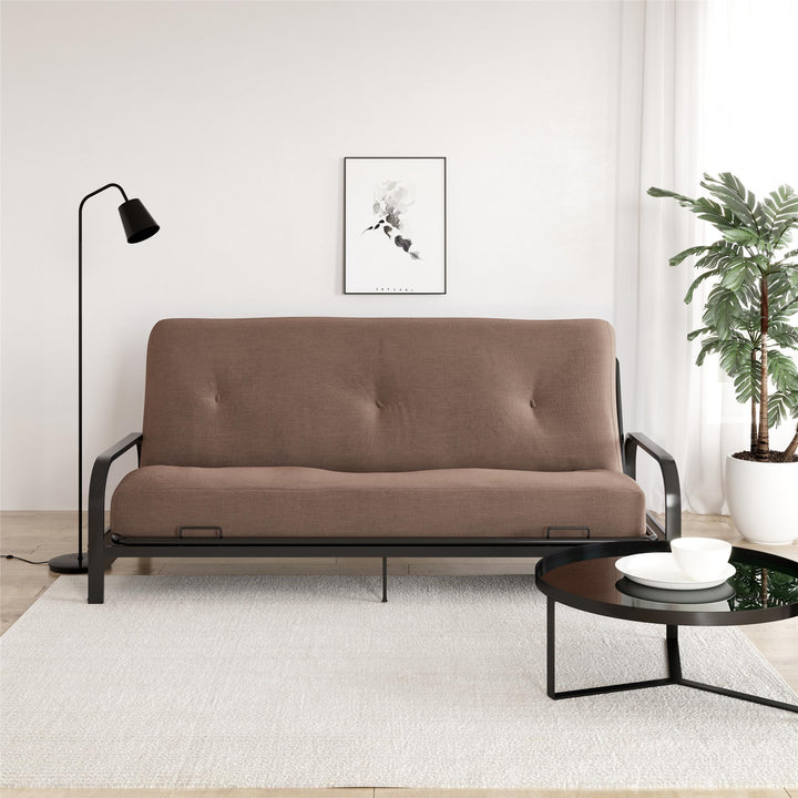 Callen 8 Inch Full Size Poly Filled Futon Mattress - Tan - Full