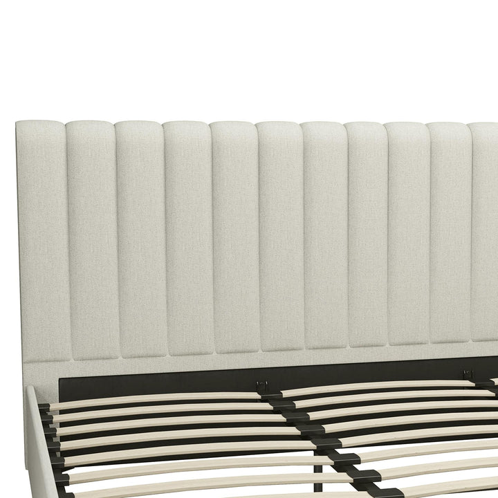 Buy Brittany channel tufted bed -  Gray 