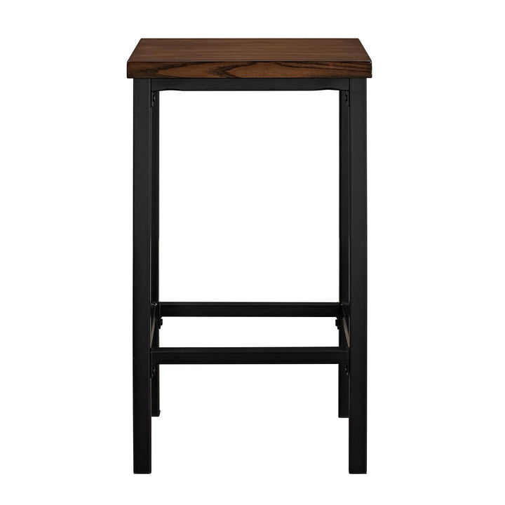 Metal frame pub set for homes -  Dark Mahogany