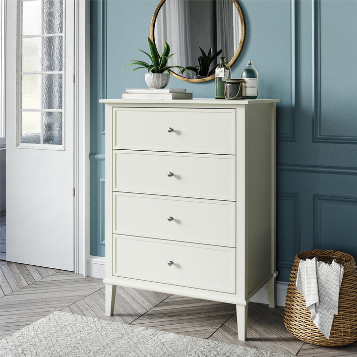 Metal slide dresser storage -  White