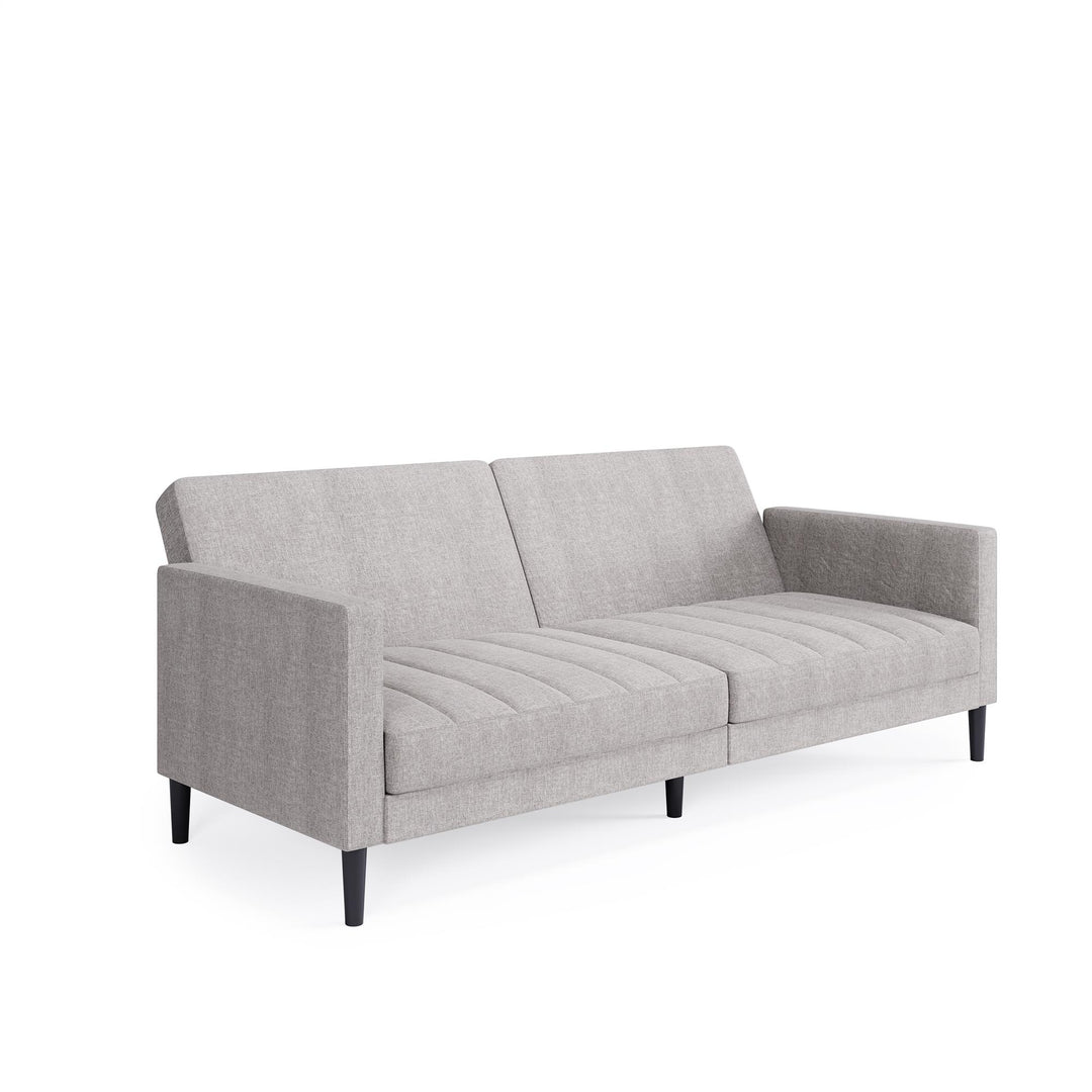 DHP Farnsworth Upholstered Futon Sofa - Light Gray