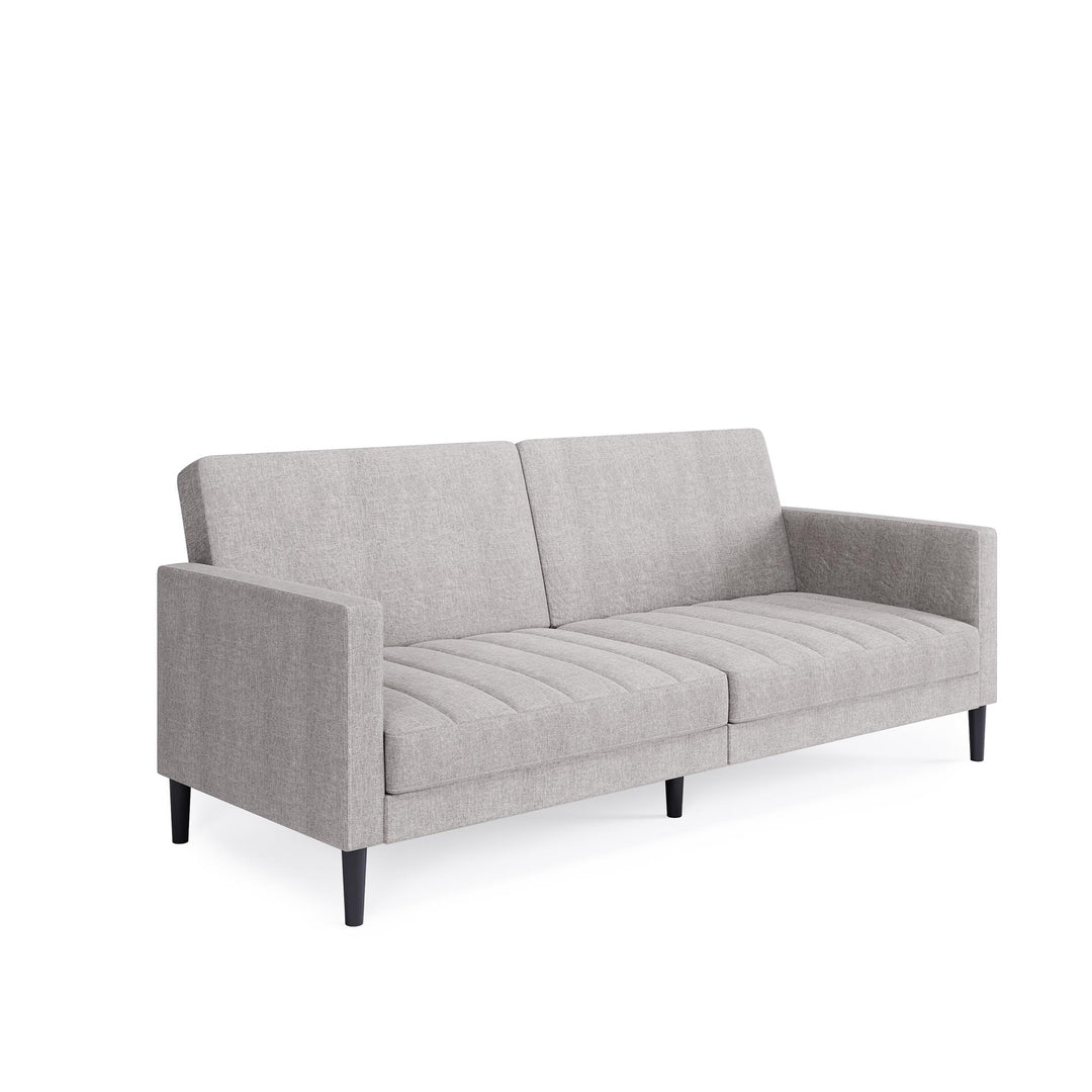 DHP Farnsworth Upholstered Futon Sofa - Light Gray