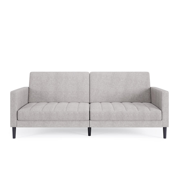 DHP Farnsworth Upholstered Futon Sofa - Light Gray