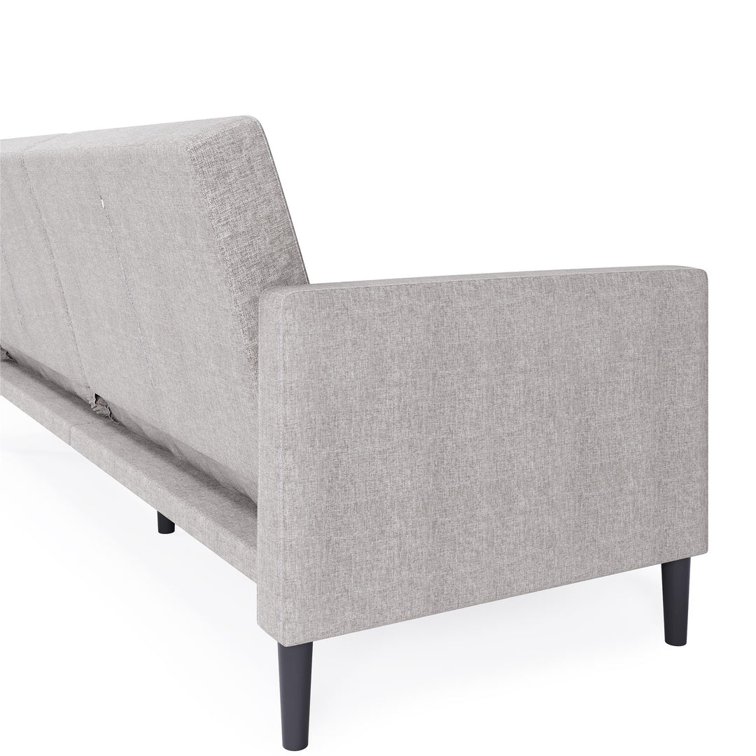 DHP Farnsworth Upholstered Futon Sofa - Light Gray