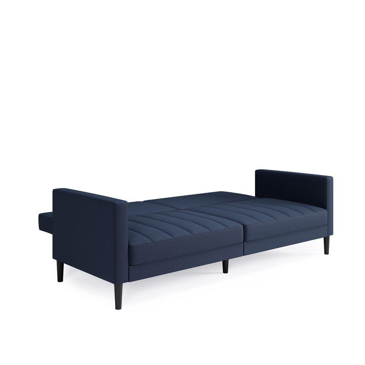 DHP Farnsworth Upholstered Futon Sofa - Navy