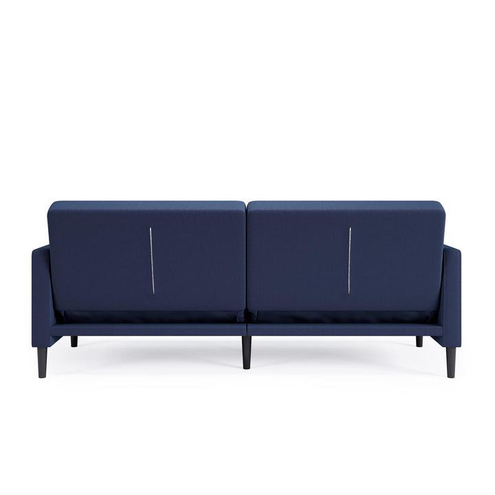 DHP Farnsworth Upholstered Futon Sofa - Navy