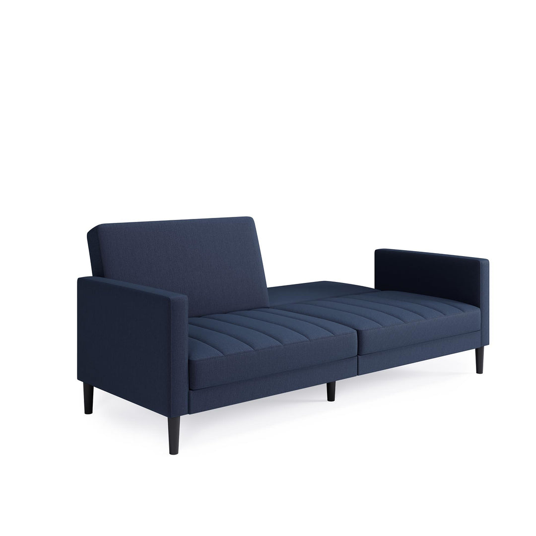 DHP Farnsworth Upholstered Futon Sofa - Navy