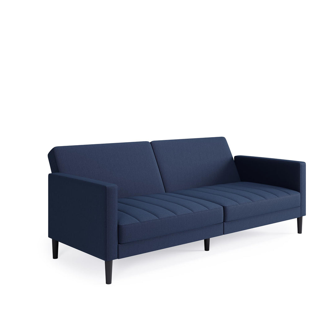 DHP Farnsworth Upholstered Futon Sofa - Navy