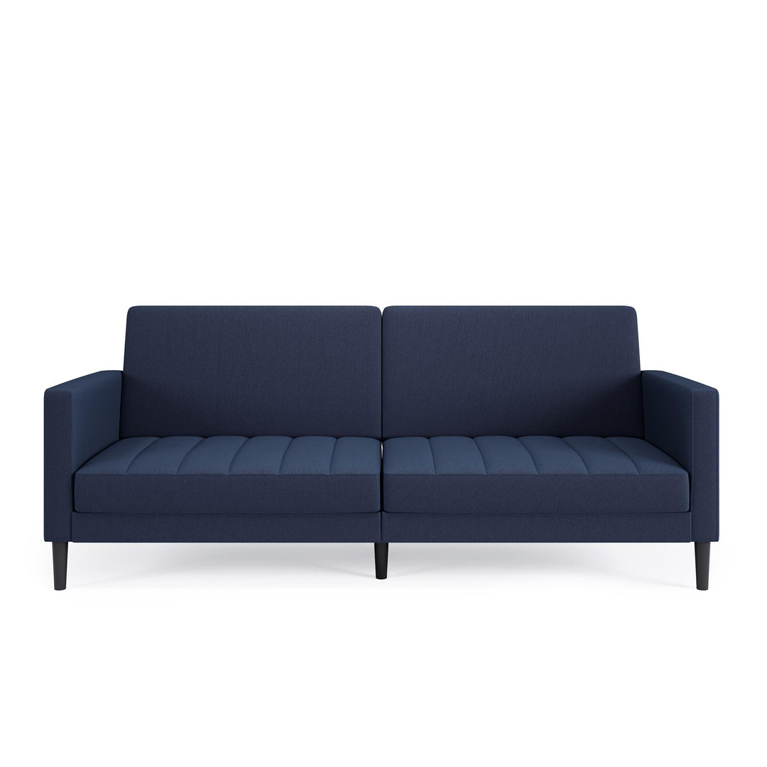 DHP Farnsworth Upholstered Futon Sofa - Navy