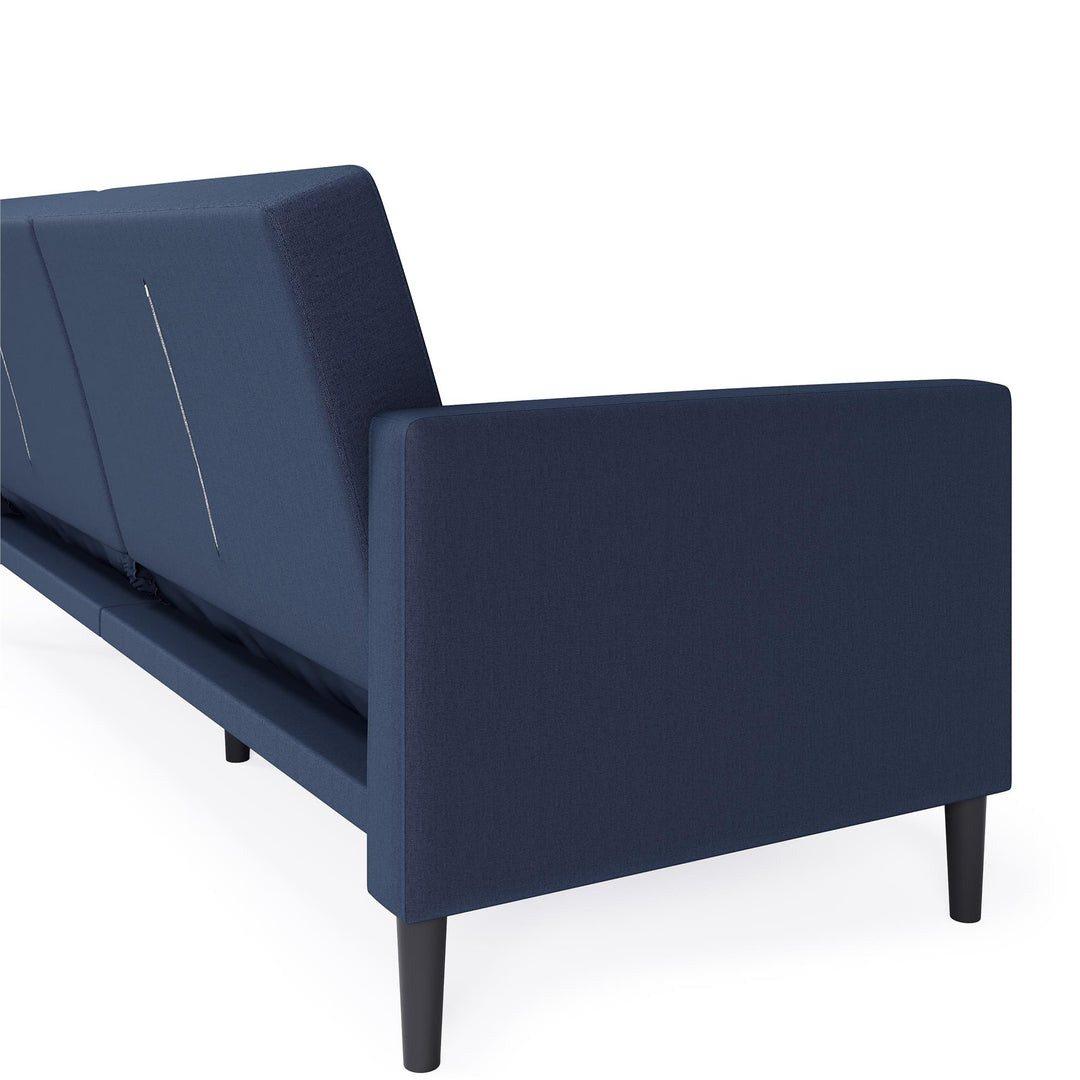 DHP Farnsworth Upholstered Futon Sofa - Navy