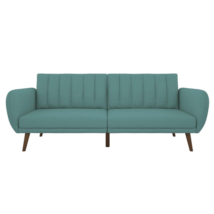 Elegant Brittany futon with tufting -  Teal