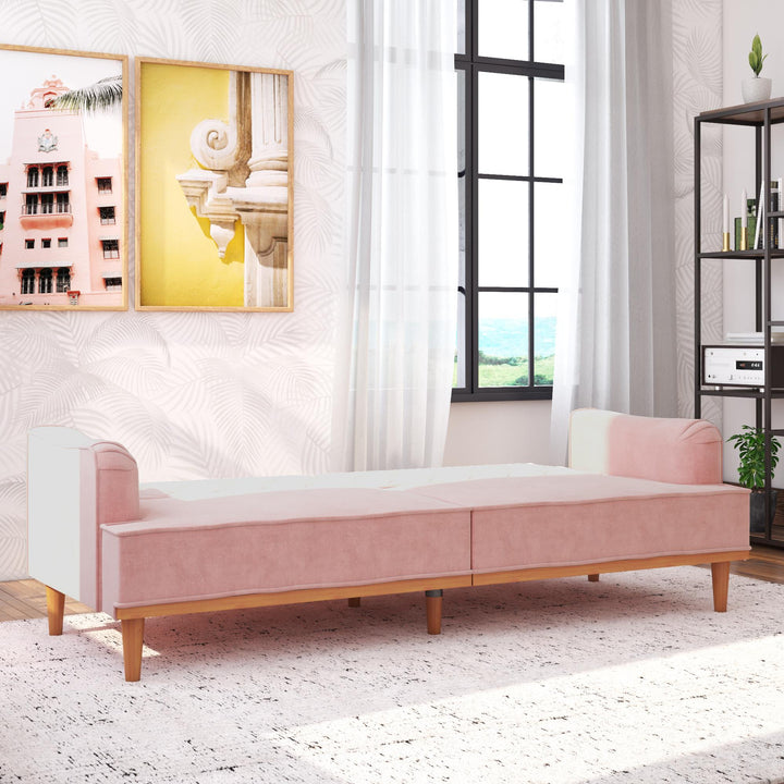 Stella Vintage Coil Futon - Pink