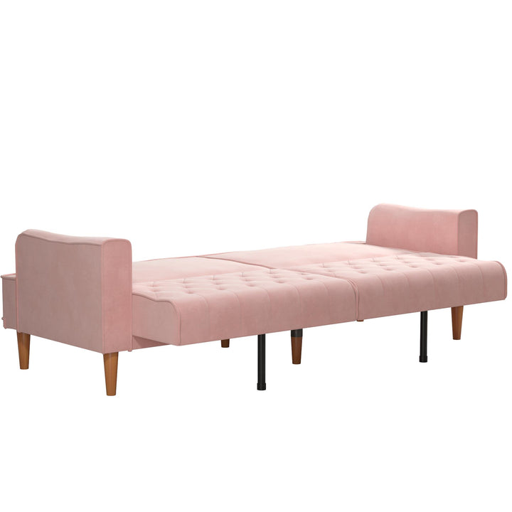 Stella Vintage Coil Futon - Pink
