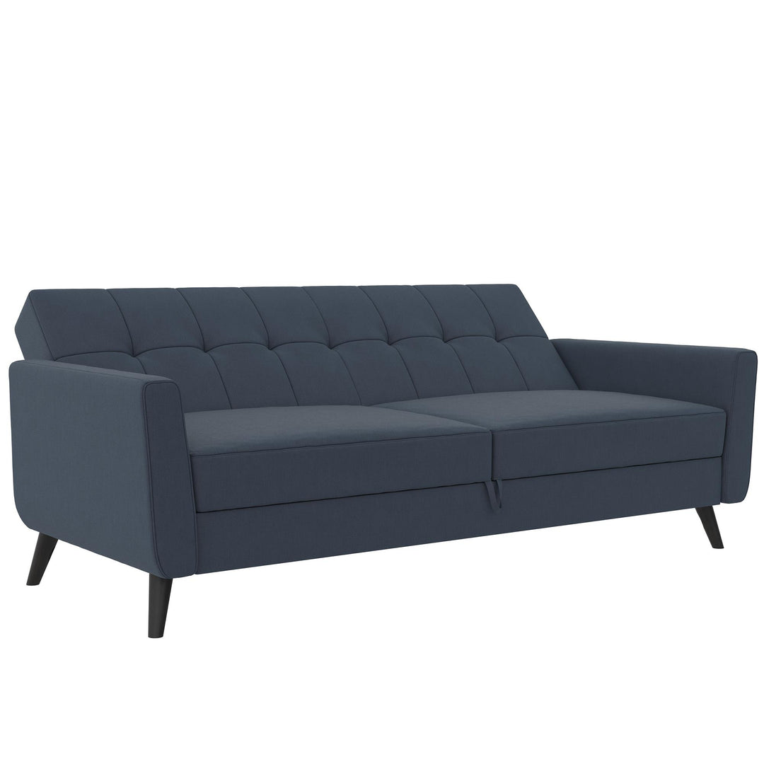 Parker Futon with Storage - Blue