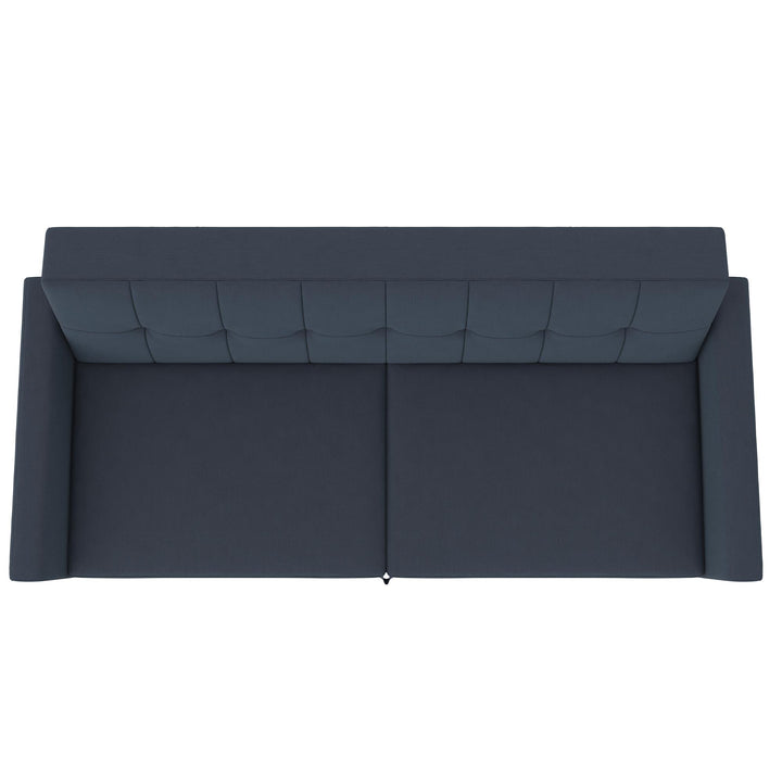Parker Futon with Storage - Blue