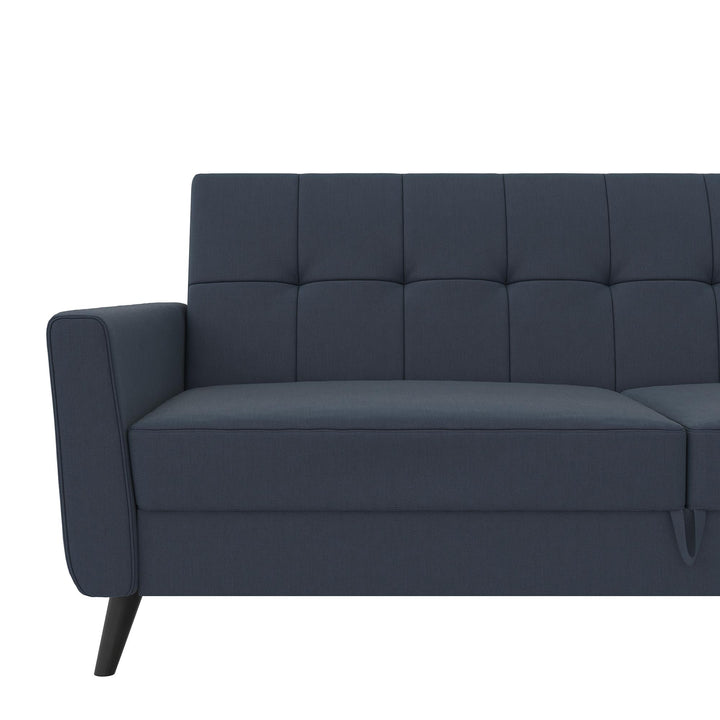 Parker Futon with Storage - Blue