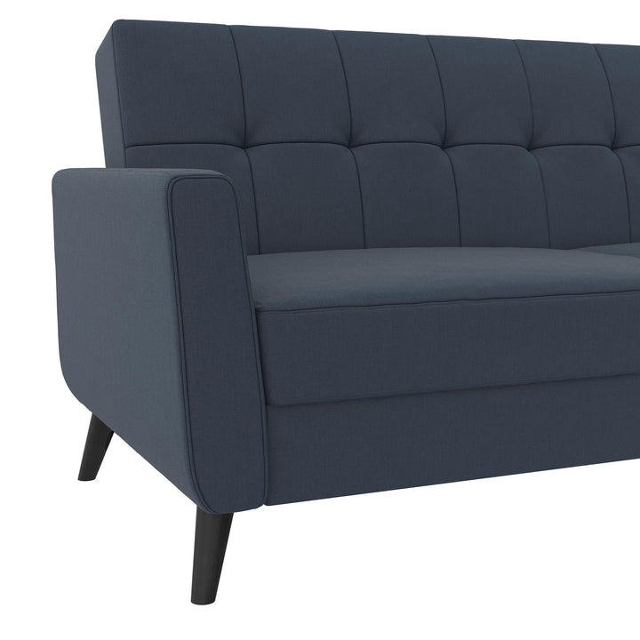 Parker Futon with Storage - Blue