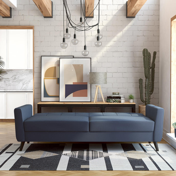 Parker Futon with Storage - Blue